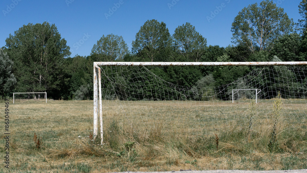 Fototapeta premium Campo de fútbol Barbadillo de Herreros