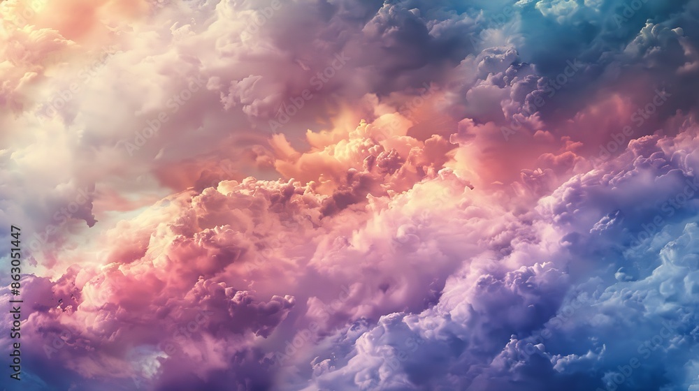 Ornamental clouds Dramatic sky Epic storm cloudscape Soft sunlight Panoramic image texture background graphic resources design copy space Meteorology heaven hope peace concept : Generative AI Ornamental clouds Dramatic sky Epic storm cloudscape Soft sunlight Panoramic image texture background graphic resources design copy space Meteorology heaven hope peace concept : Generative AI