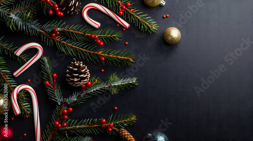 Christmas decorations ornamenal background design photo