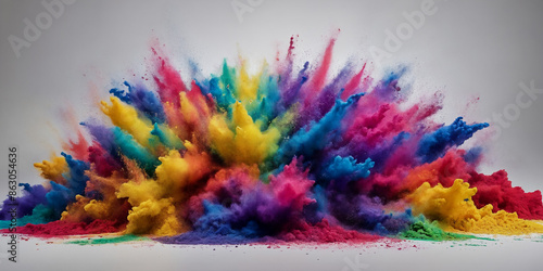 Color Burst Spectrum: Ein lebhaftes Farbenspektakel, das kreative Energie und dynamische Bewegung in einem beeindruckenden Moment vereint