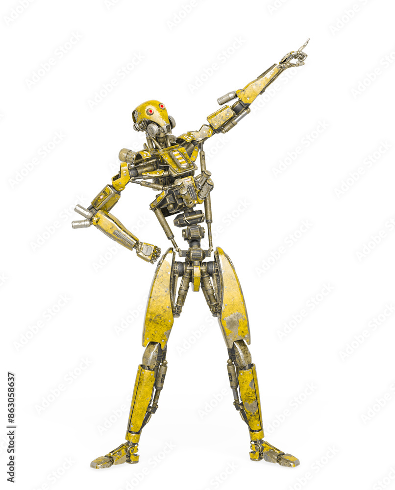 apocalypse cyborg is pointing up to the stars like a comic hero apocalypse cyborg is pointing up to the stars like a comic hero