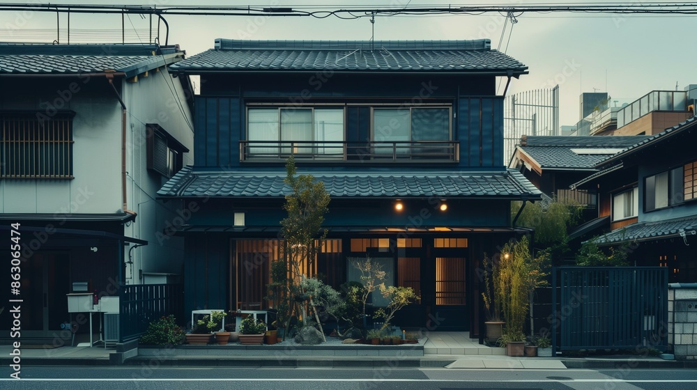 Naklejka premium 日本の住宅街