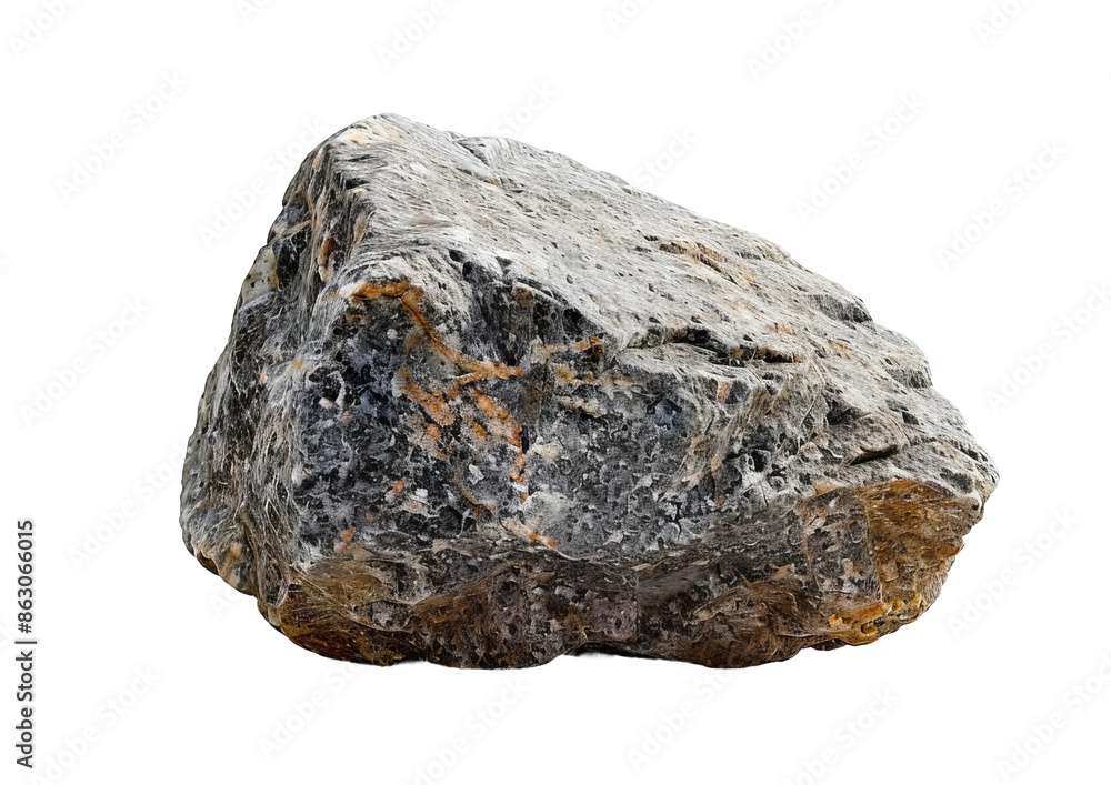 Fototapeta premium stone isolated on white background