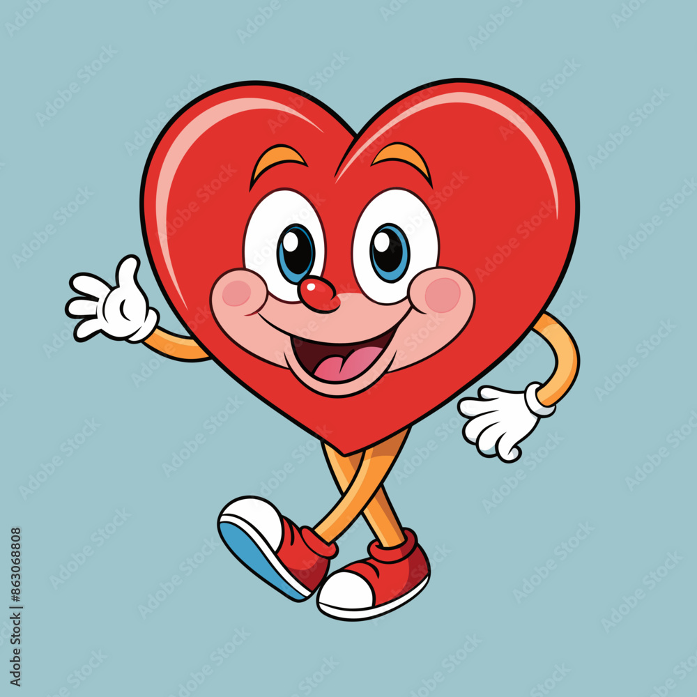Fototapeta premium illustration of valentine heart