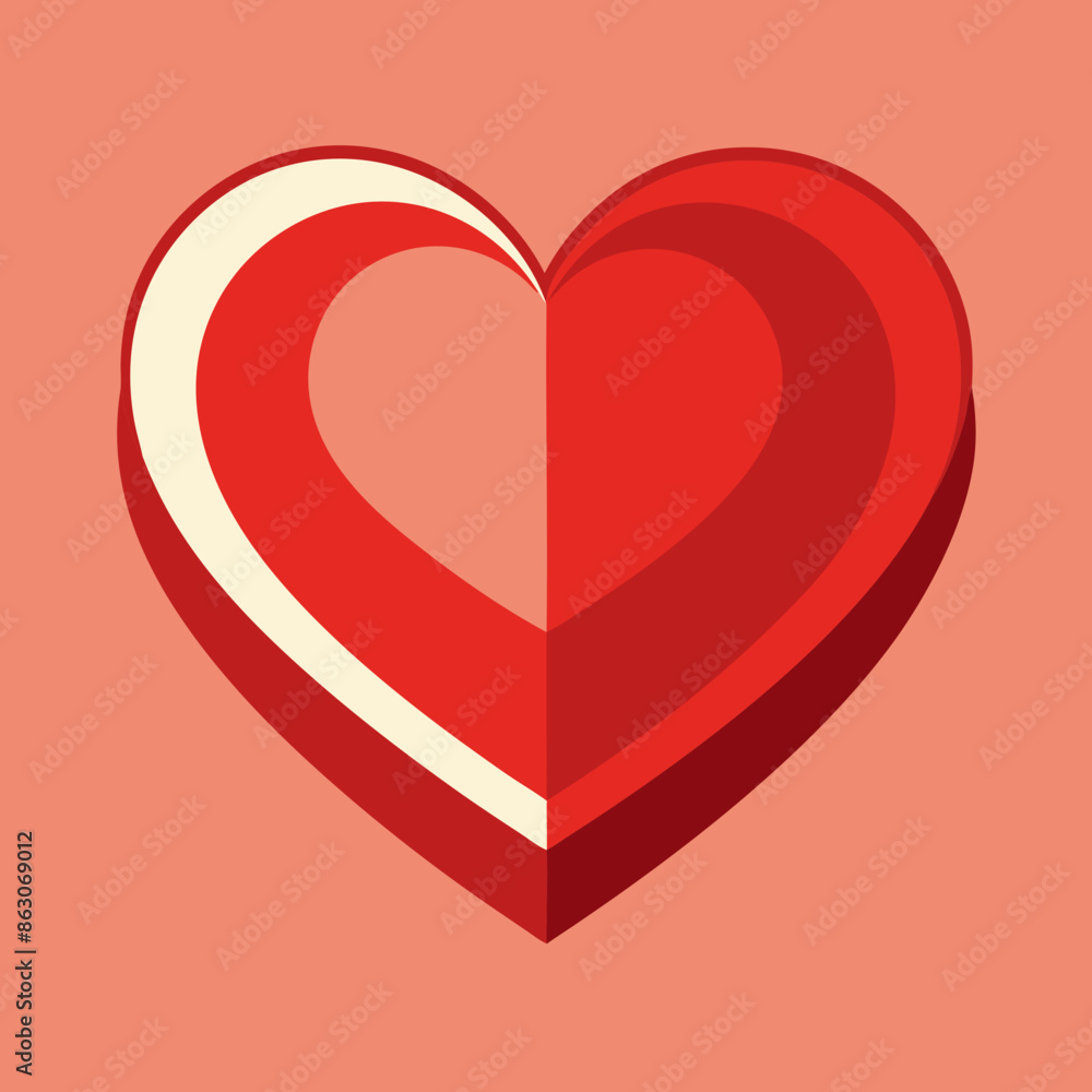 illustration of valentine heart illustration of valentine heart