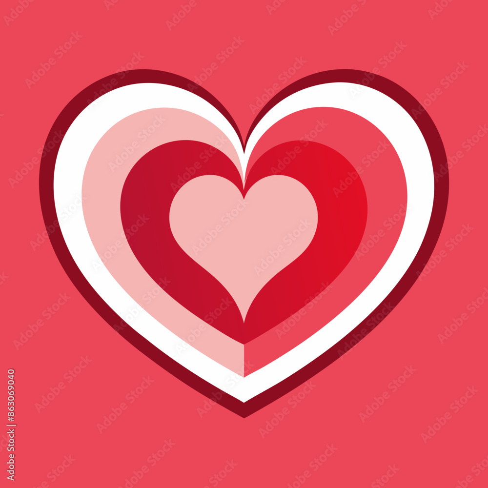 illustration of valentine heart illustration of valentine heart