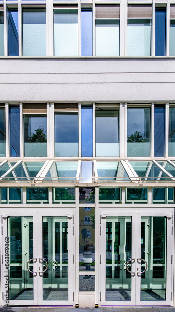 Fototapeta premium typical windows of an office building