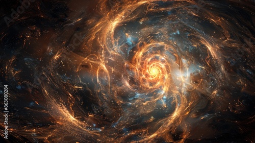 Cosmic Swirl of Fire and Light © lemoncraft