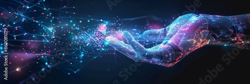 Digital Hand Reaching for Data Network