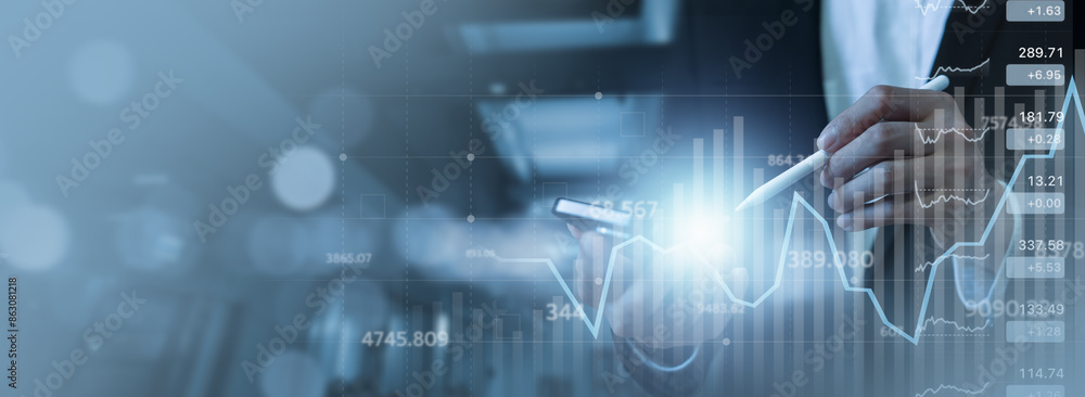 businessman trading in stock market exchange on virtual screen in office workplace signing investment documents and money management with trading chart financial planning for saving and passive income businessman trading in stock market exchange on virtual screen in office workplace signing investment documents and money management with trading chart financial planning for saving and passive income