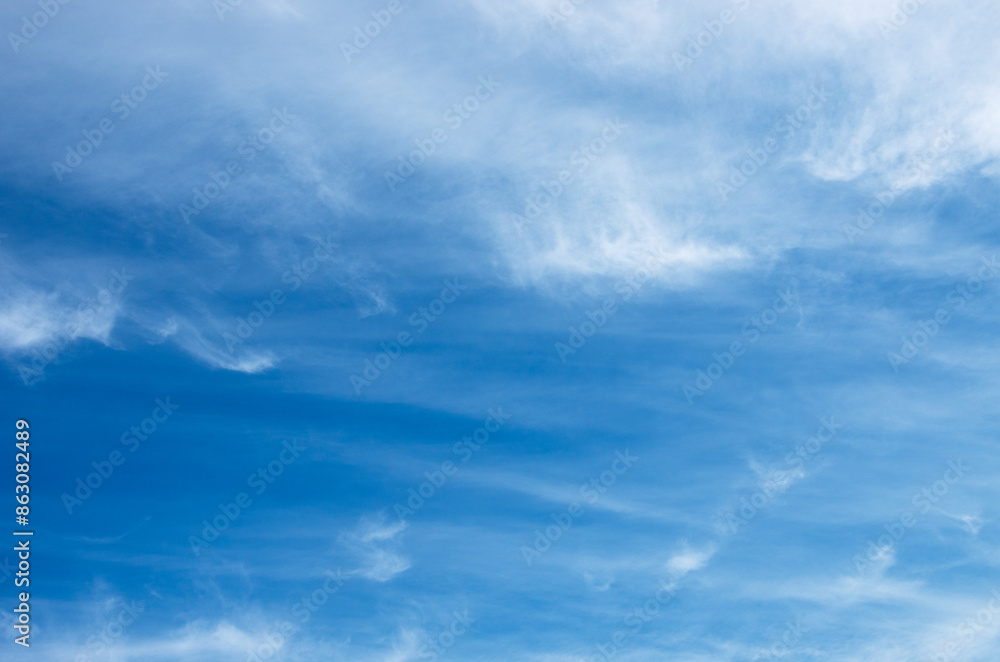 Fototapeta premium blue sky background with white clouds