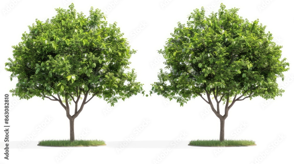 Common Fig Ficus carica frontal set trees shrub mulberry medium and small isolated; Common Fig Ficus carica frontal set trees shrub mulberry medium and small isolated;