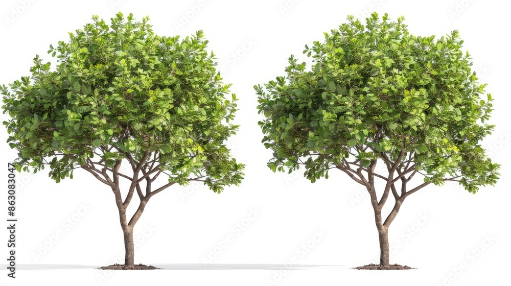 Common Fig Ficus carica frontal set trees shrub mulberry medium and small isolated; Common Fig Ficus carica frontal set trees shrub mulberry medium and small isolated;