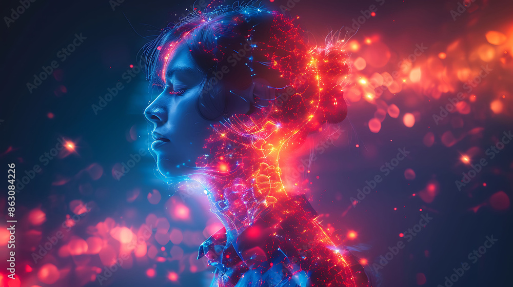 Person spinal arachnoiditis glowing depiction of inflammation of the arachnoid lining surrounding the spinal cord Person spinal arachnoiditis glowing depiction of inflammation of the arachnoid lining surrounding the spinal cord