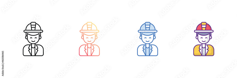 Firefighter icon design with white background stock illustration Firefighter icon design with white background stock illustration