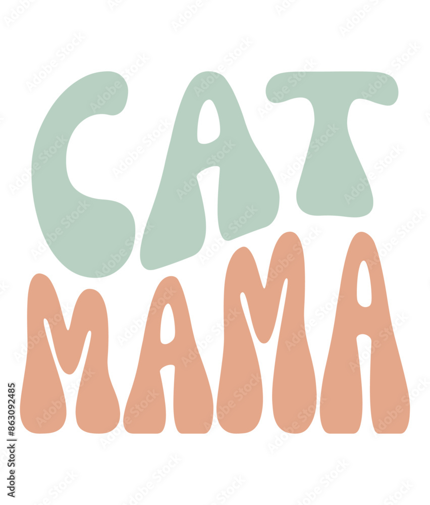 Retro, Cat Craft Design. T-shirt Design. Illustration Retro, Cat Craft Design. T-shirt Design. Illustration