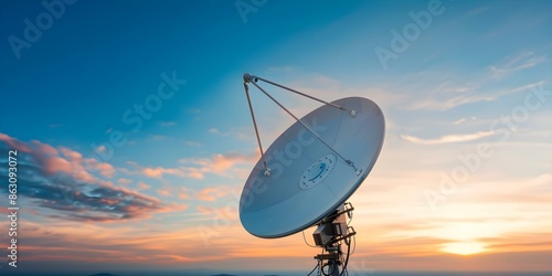 Overview of Satellite Communication Frequency Allocation. Concept Satellite Bands, Frequency Allocations, Satellite Communication, Spectrum Management, Orbit Spectrum Allocation photo