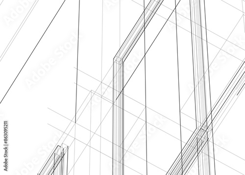 Wallpaper Mural abstract architecture Torontodigital.ca