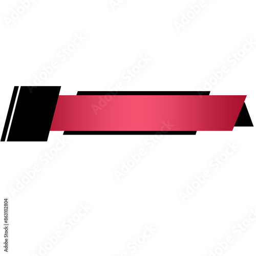 Creative Lower third Label Banner Design