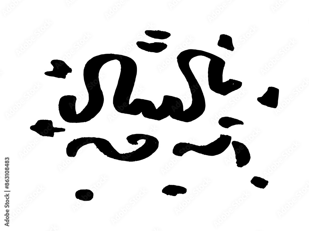 doodle abstract scribble vector design with wavy bold lines doodle abstract scribble vector design with wavy bold lines