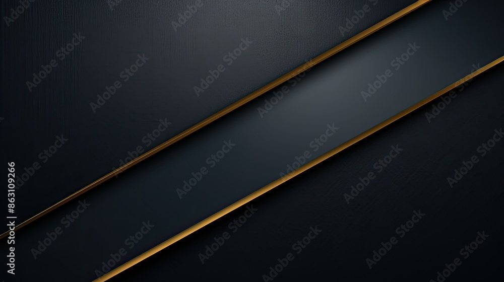 Dark blue and black background with a golden border Dark blue and black background with a golden border