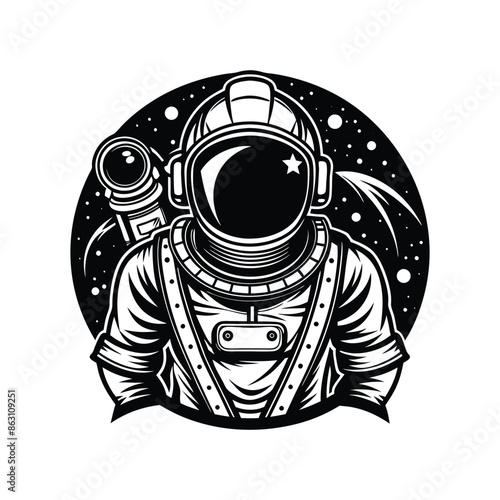 Sophisticated Astronaut Silhouette