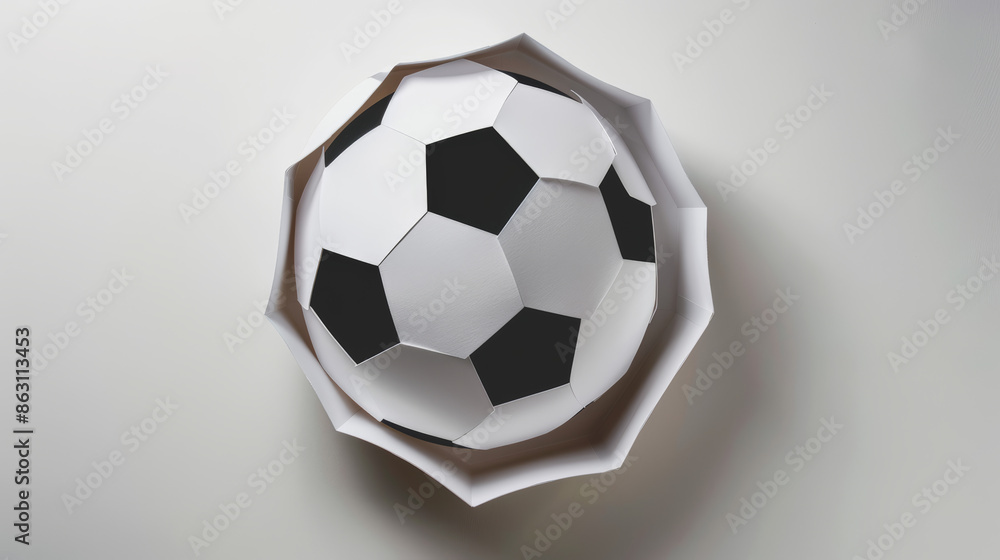 Obraz premium soccer ball cut out