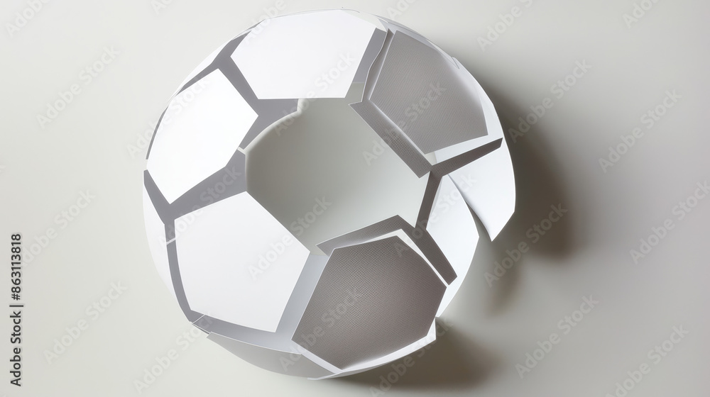 Obraz premium soccer ball cut out
