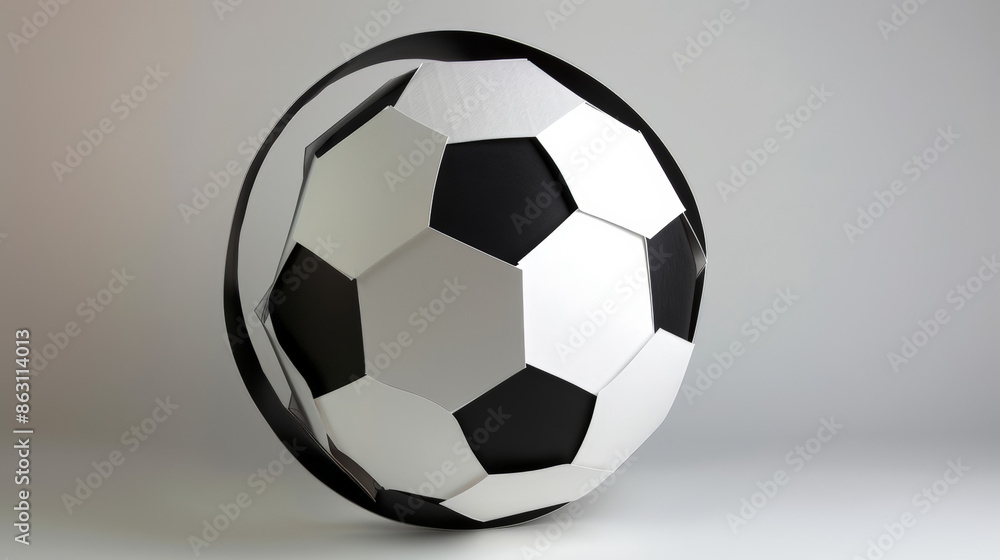 Fototapeta premium soccer ball cut out