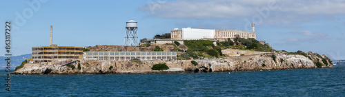 Alcatraz Island from a boat on the San Fransisco Bay