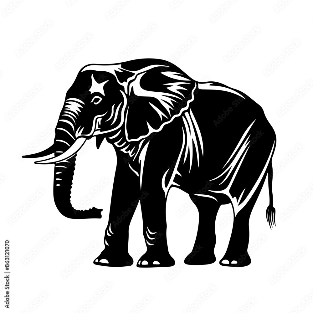 African Elephant Vector Logo African Elephant Vector Logo