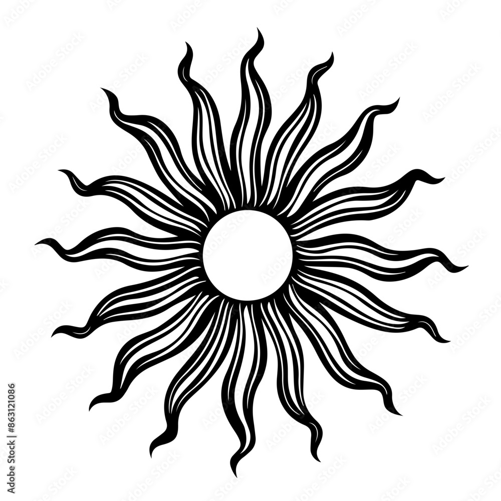 Abstract Sun Vector Logo Abstract Sun Vector Logo