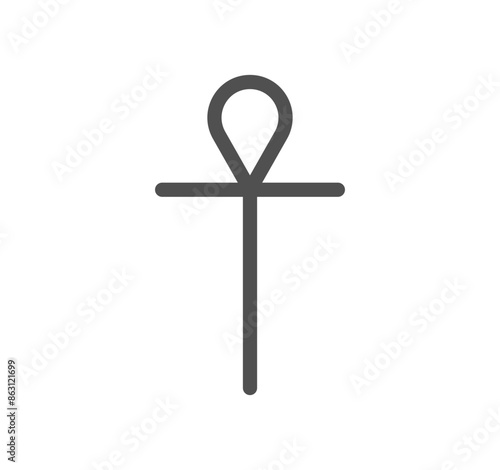 Religion symbols related icon outline and linear vector.	
