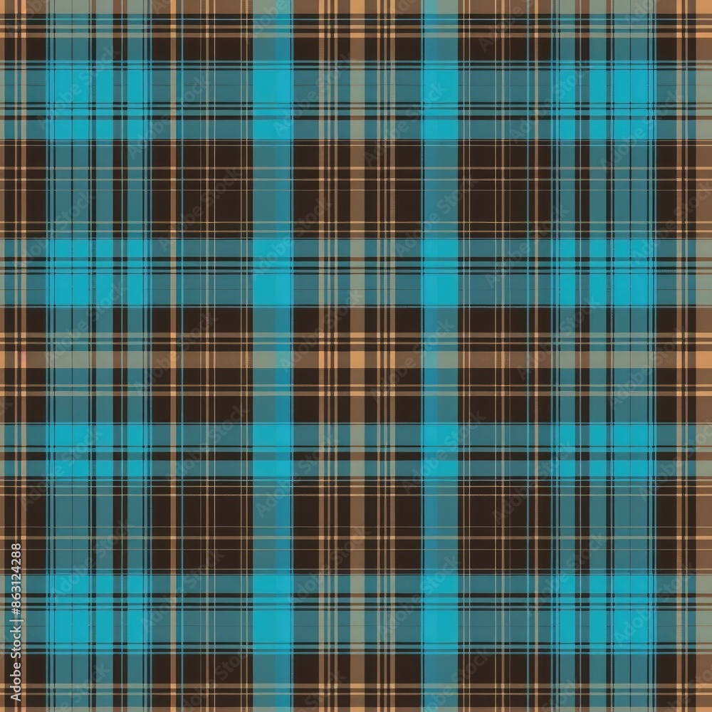 Seamless pattern ornament tartan, check in pleasant blue and brown colors Seamless pattern ornament tartan, check in pleasant blue and brown colors