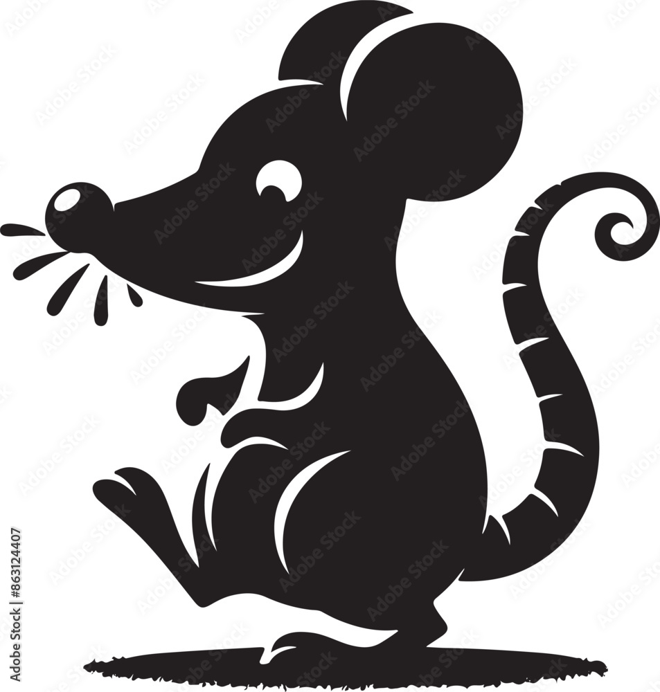 Fototapeta premium Rat vector illustration 