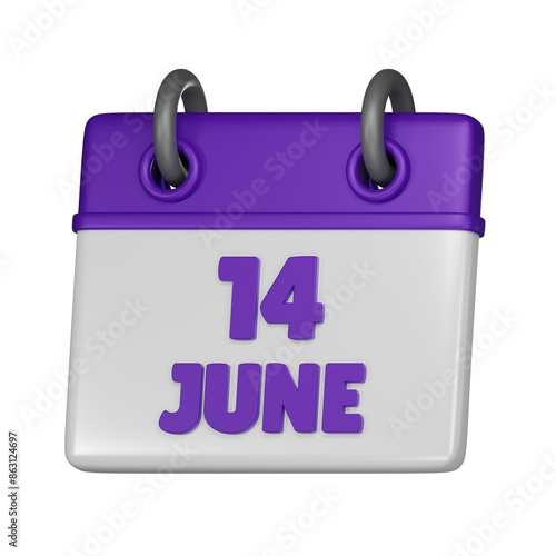 14 June 3d icon