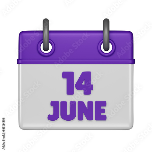 14 June 3d icon