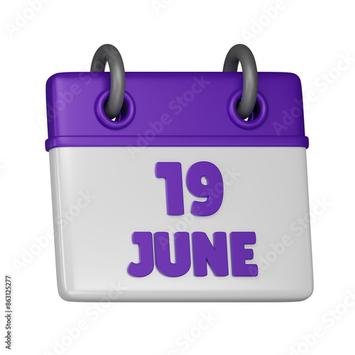 19 June 3d icon
