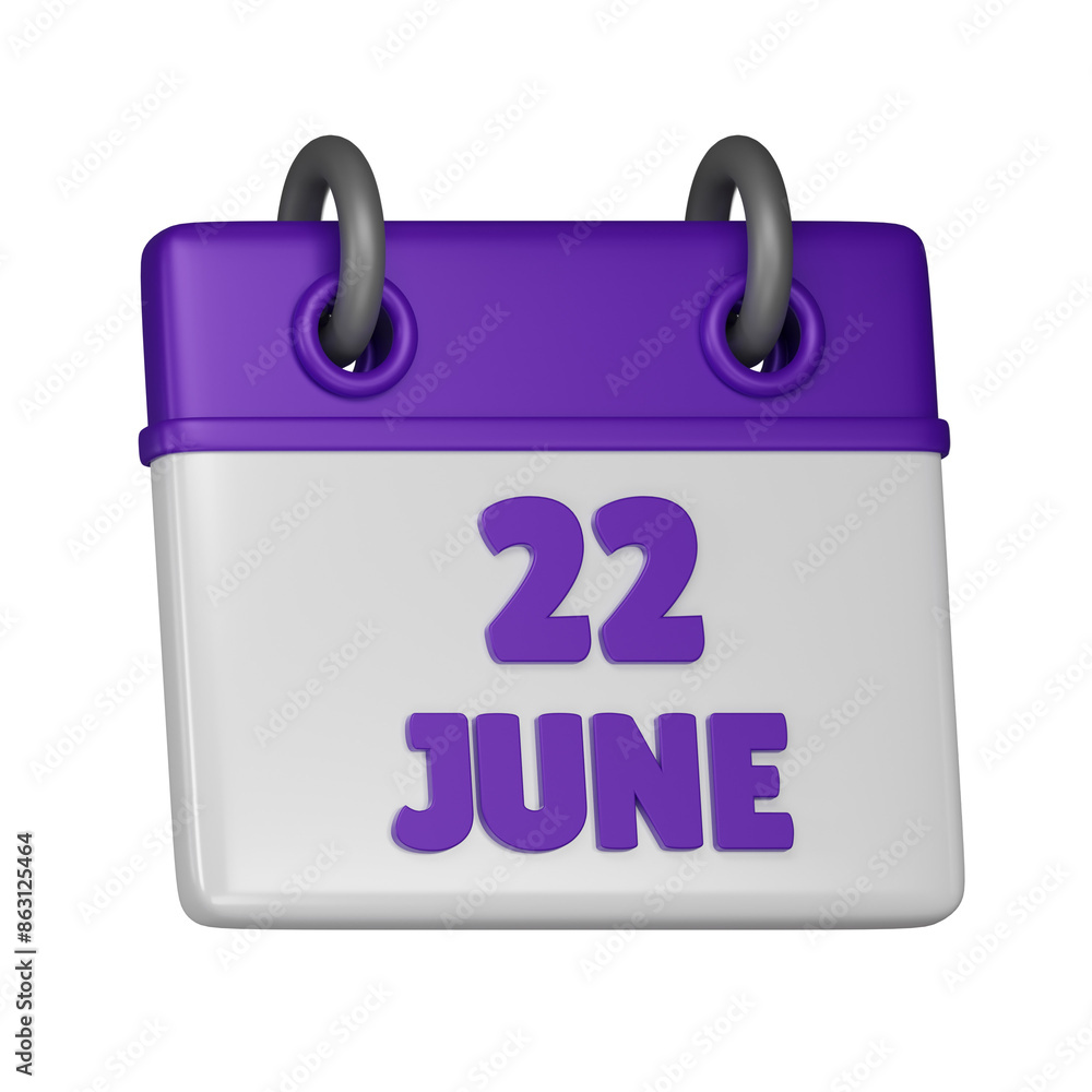 22 June 3d icon 22 June 3d icon