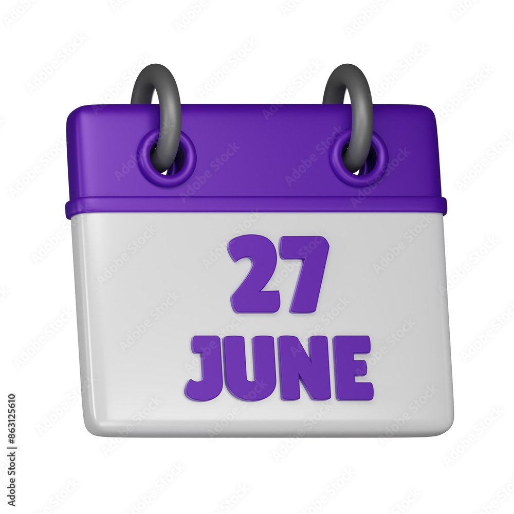 27 June Calendar 27 June Calendar