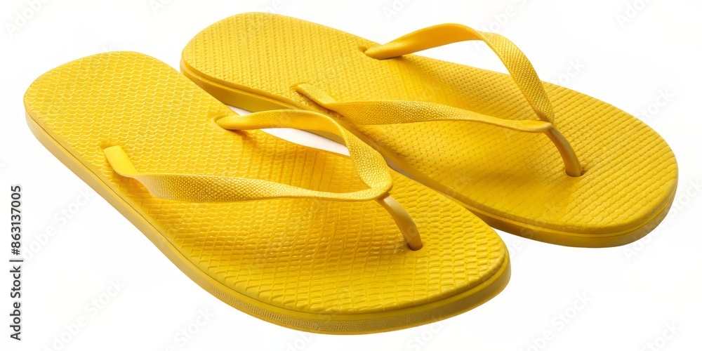 Yellow flipflop sandals pair flip flop beach shoes isolated transparent background photo PNG file Yellow flipflop sandals pair flip flop beach shoes isolated transparent background photo PNG file