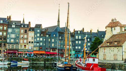 Photography Honfleur is a famous village in Normandy, France