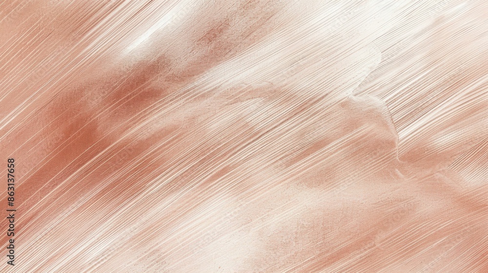 Obraz premium Textured Brushed Copper Surface. Generative ai