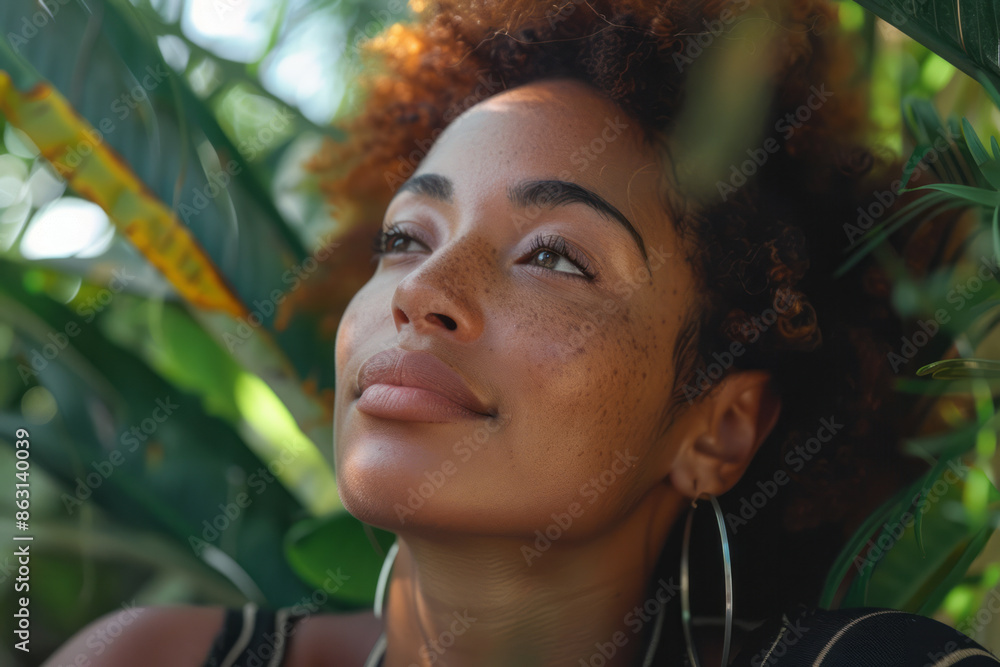 A person with vitiligo in a serene outdoor setting, highlighting their natural beauty, A person with vitiligo in a serene outdoor setting, highlighting their natural beauty,