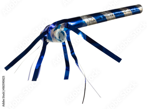 Obraz na płótnie Blue and silver noisemaker w salonie