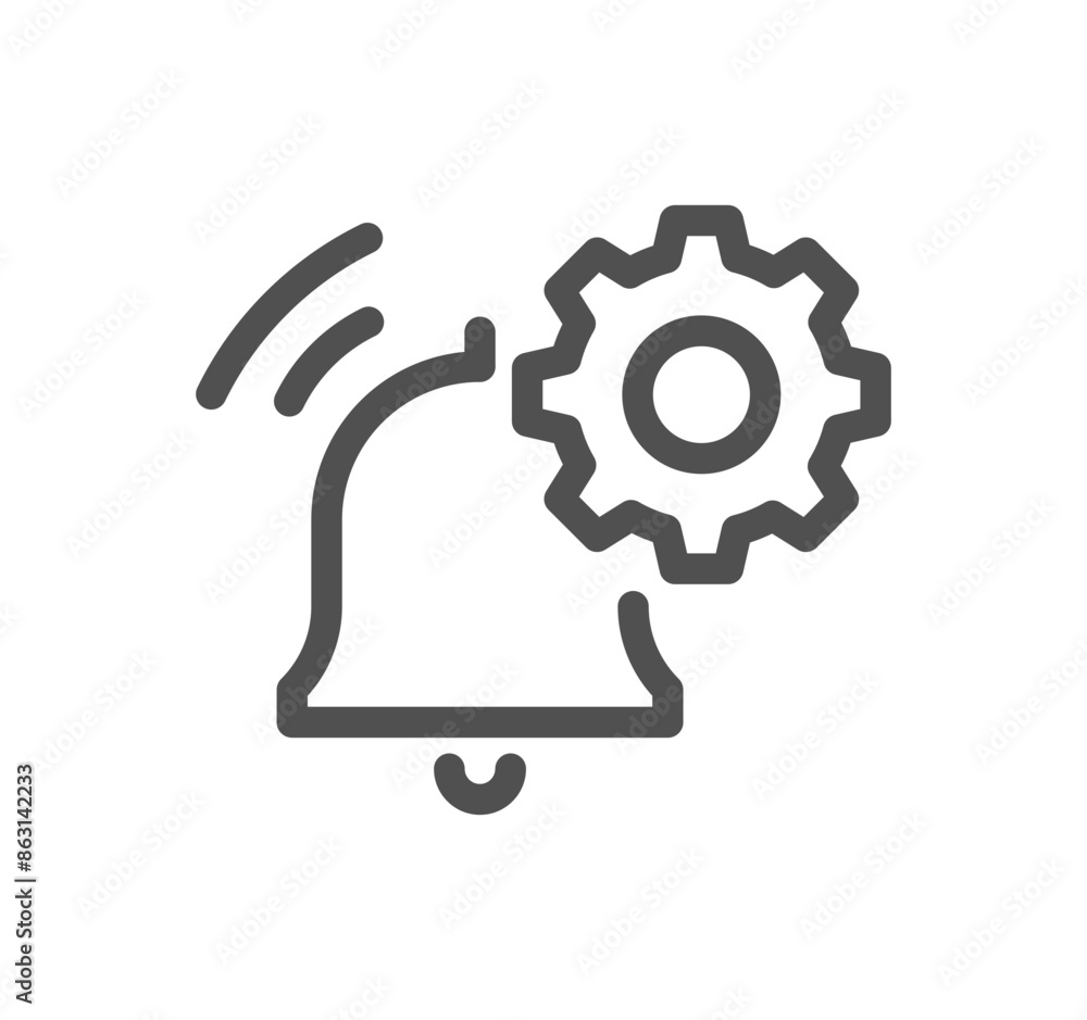 Notification related icon outline and linear vector.
Notification related icon outline and linear vector.