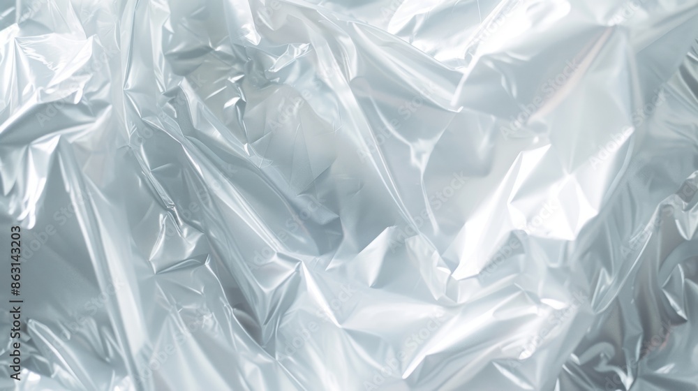Obraz premium Texture of white plastic film wrap
