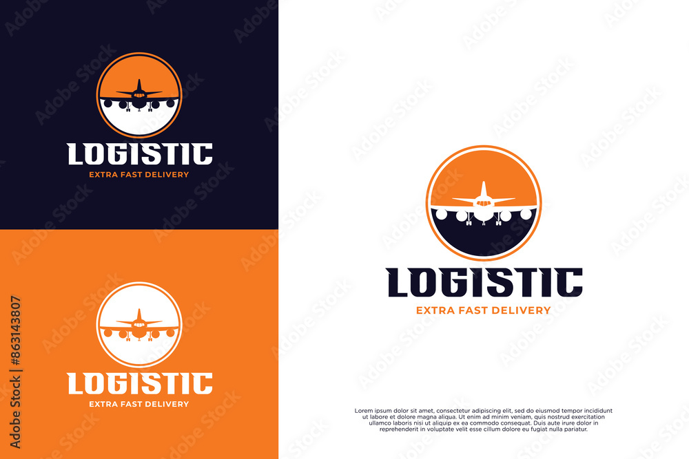 Global plane logistic travel logo design Global plane logistic travel logo design