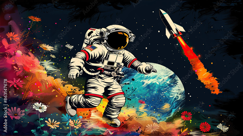 Fototapeta premium Astronaut in space