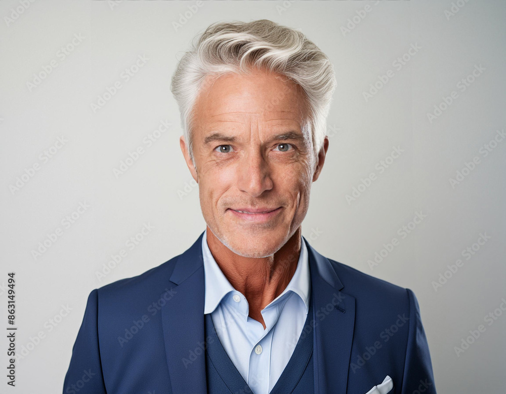 Studio Portrait of Handsome Senior Man Studio Portrait of Handsome Senior Man
